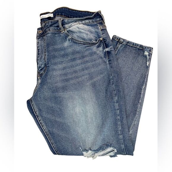 KanCan Vintage Medium Tint Boyfriend Jean Plus Size Women size 22 - Picture 5 of 6